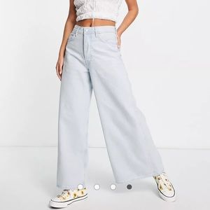 Free People Wide Leg Crop Jeans